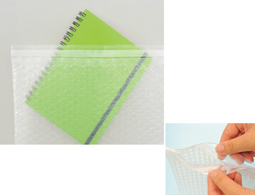 Bubble Sheet Bag with Touch Fastener