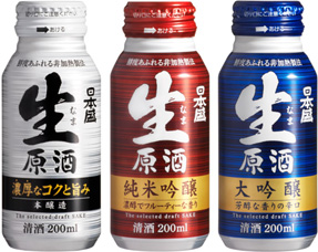 『日本盛 生原酒200mlボトル缶』