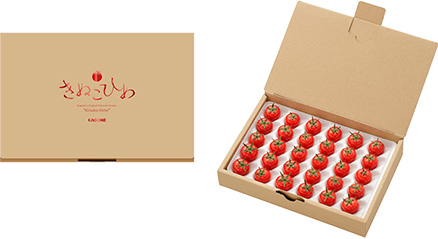 “Package for transportation of thin-skin mini tomato, Kinuko Hime”