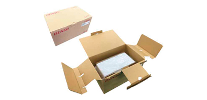 One-piece packaging for RFID readers with integrated accessory storage and cushioning material