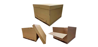 Corrugated cardboard equipment for overseas transportation of automobile parts