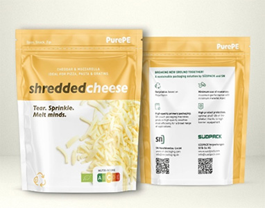 図2 SÜDPACK とSN Maschinenbau はモノPEのジッパー付きSUP を展示した