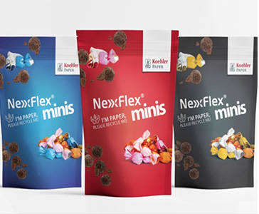 図3 Koehler は高光沢,Recyclable,耐屈曲バリア紙を発表した