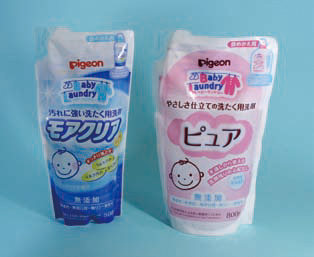 Stand-up pouch for baby laundry detergent