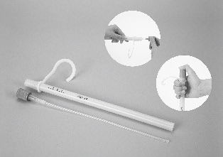 Self-catheter with an easy-to-use cap