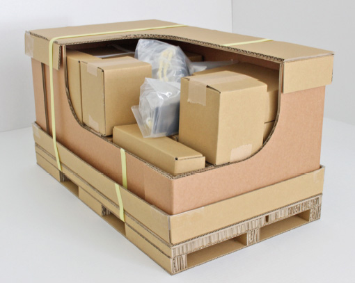 『40年来の課題 大型重量物木枠包装からALL段ボール包装実現』