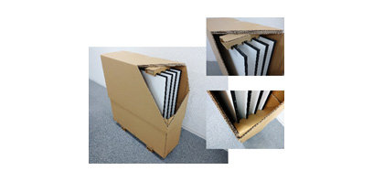 Cardboard Packaging for Window Glass Transportation