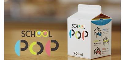 Straw Free Milk Carton for School “School POP”