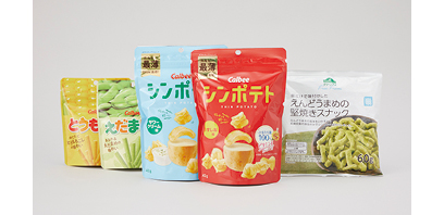 THIN POTATO and so on -GREEN PACKAGING snacks pouch