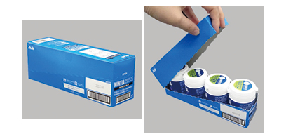 New One-Action Open Carton, Easy Open for Secondary Carton with non-stiff Coated Board